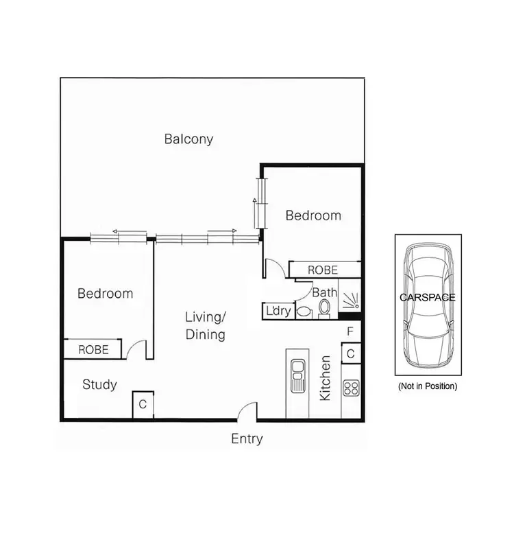 Floorplan of Homely apartment listing, 109/72 Altona Street, Kensington VIC 3031