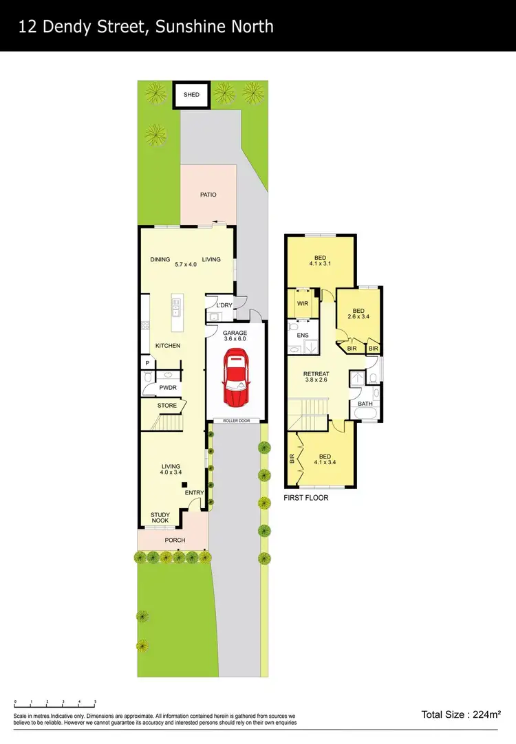 Floorplan of Homely house listing, 12 Dendy Street, Sunshine North VIC 3020