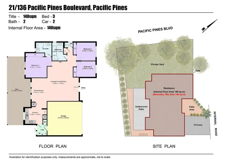Floorplan of Homely townhouse listing, 21/136 Pacific Pines Boulevard, Pacific Pines QLD 4211