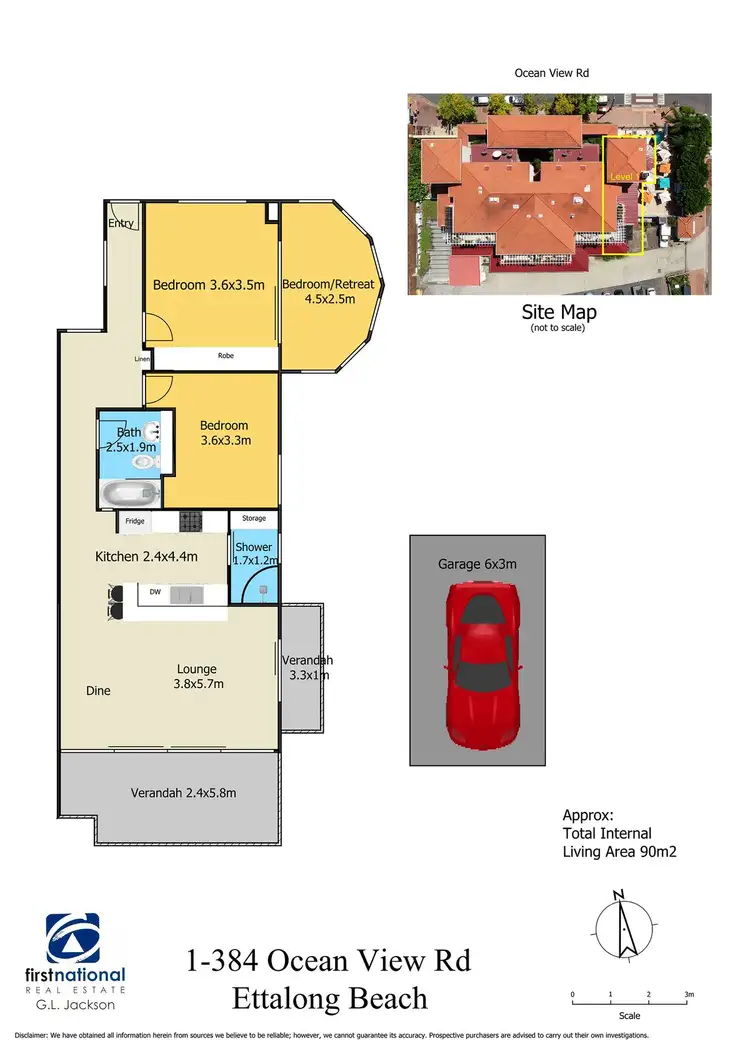 Floorplan of Homely apartment listing, 1/384 Ocean View Road, Ettalong Beach NSW 2257