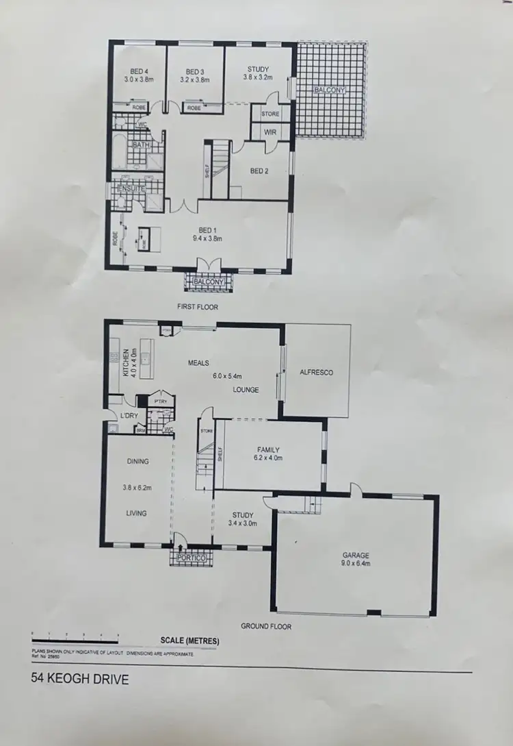 Floorplan of Homely house listing, 54 Keogh Drive, Spring Gully VIC 3550