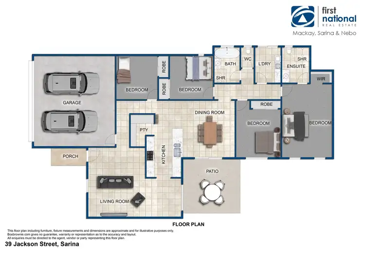 Floorplan of Homely house listing, 39 Jackson Street, Sarina QLD 4737