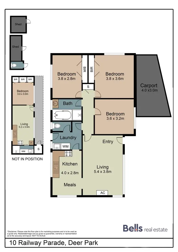 Floorplan of Homely house listing, 10 Railway Parade, Deer Park VIC 3023