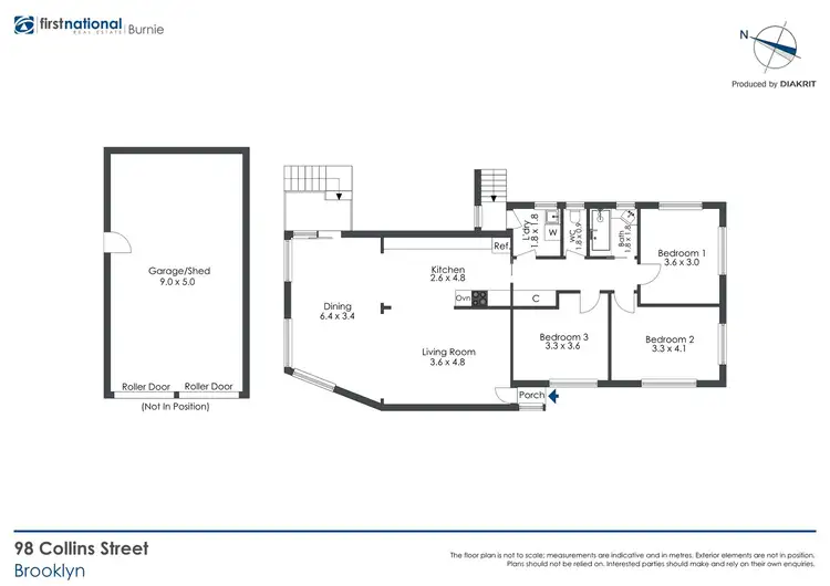 Floorplan of Homely house listing, 98 Collins Street, Brooklyn TAS 7320