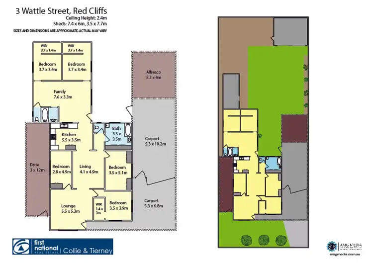 Floorplan of Homely house listing, 3 Wattle Street, Red Cliffs VIC 3496