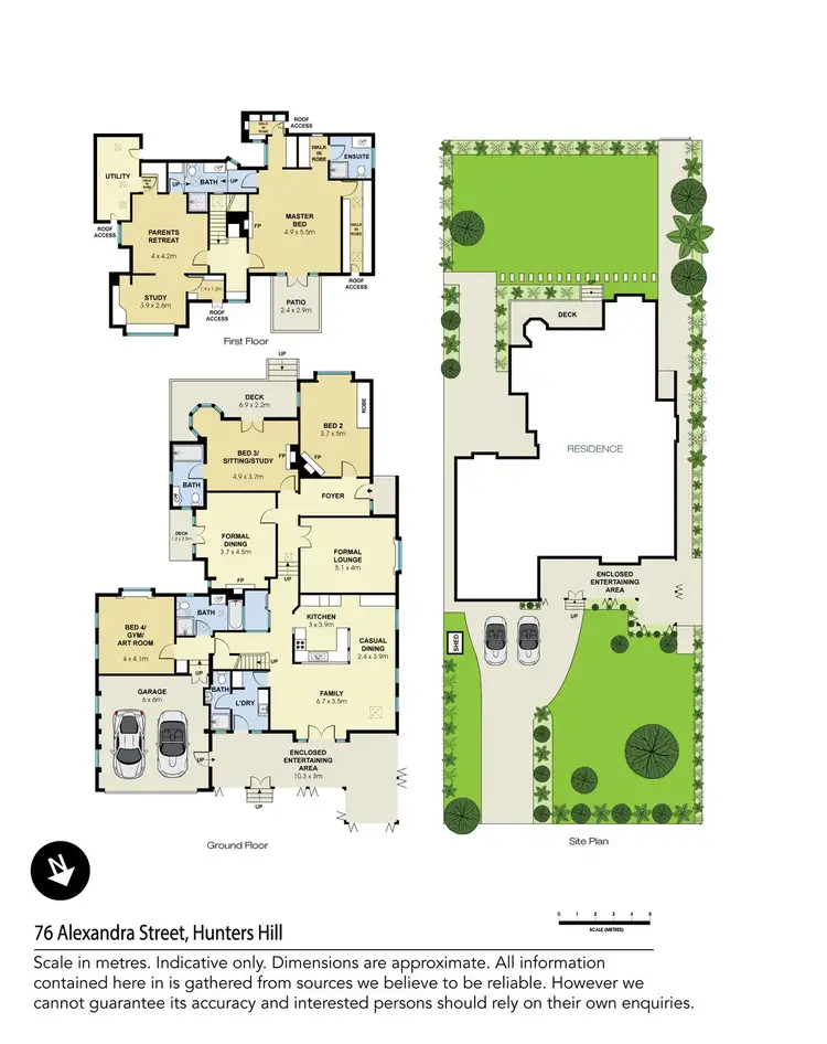 Floorplan of Homely house listing, 76 Alexandra Street, Hunters Hill NSW 2110