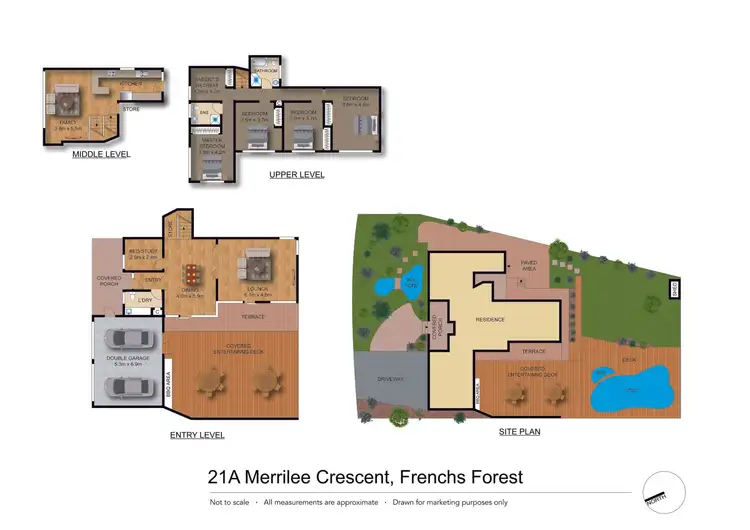 Floorplan of Homely house listing, 21A Merrilee Crescent, Frenchs Forest NSW 2086