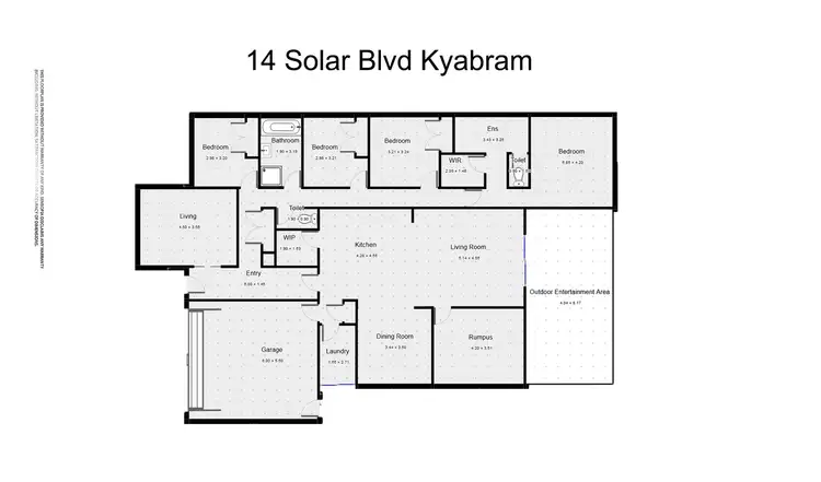Floorplan of Homely house listing, 14 Solar Boulevard, Kyabram VIC 3620