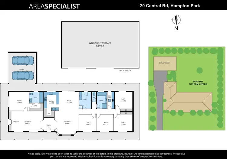 Floorplan of Homely house listing, 20 Central Road, Hampton Park VIC 3976