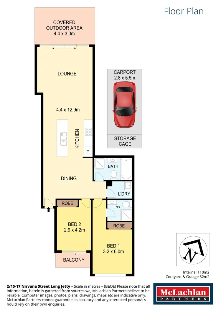 Floorplan of Homely unit listing, 2/15-17 Nirvana Street, Long Jetty NSW 2261