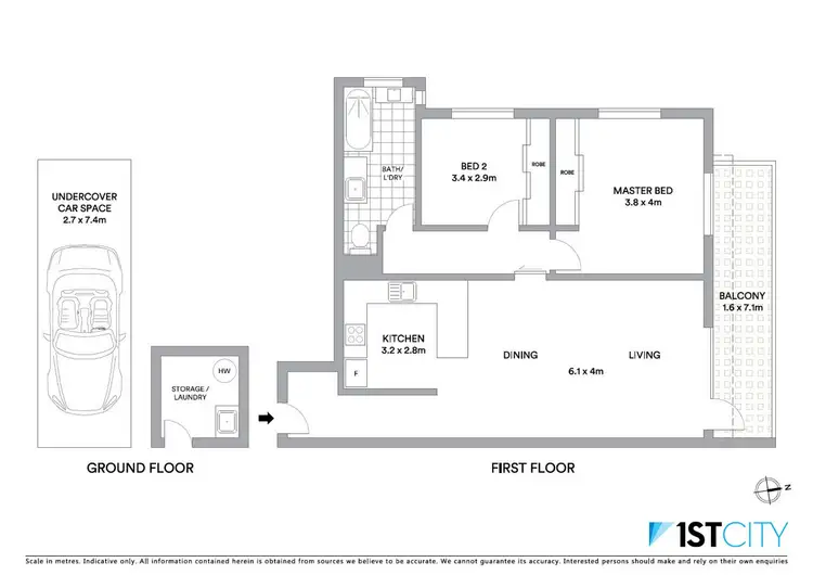 Floorplan of Homely apartment listing, 7/18 Church Street, Hunters Hill NSW 2110