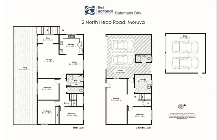Floorplan of Homely house listing, 2 North Head Drive, Moruya NSW 2537