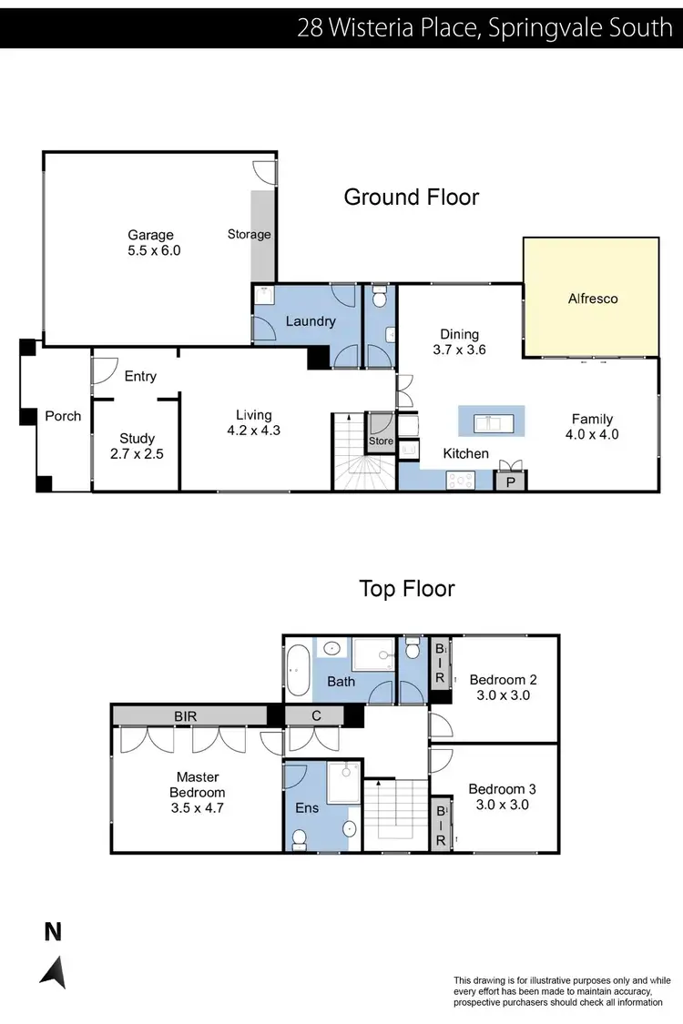 Floorplan of Homely house listing, 28 Wisteria Place, Springvale South VIC 3172