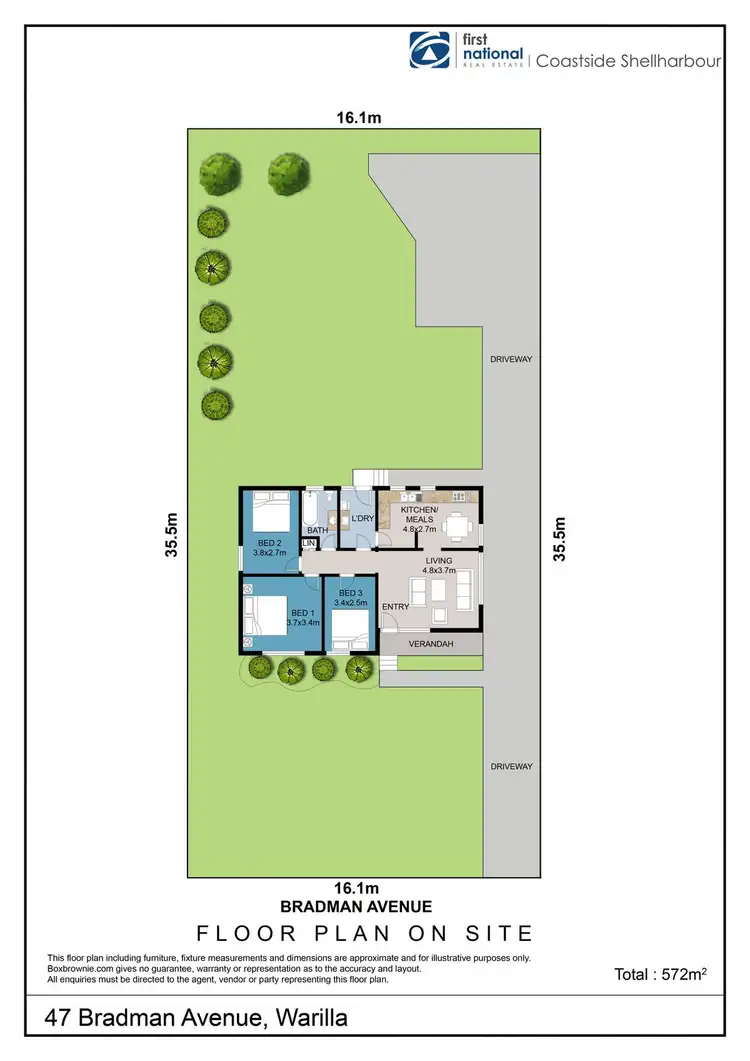 Floorplan of Homely house listing, 47 Bradman Avenue, Warilla NSW 2528