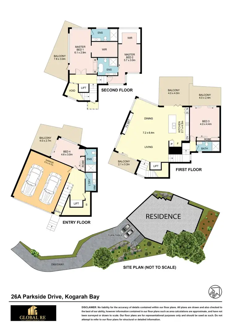 Floorplan of Homely house listing, 26A Parkside Drive, Kogarah Bay NSW 2217