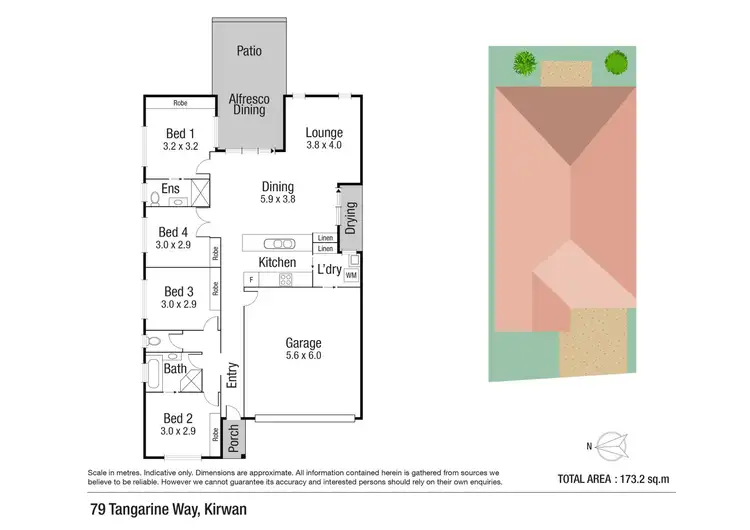 Floorplan of Homely house listing, 79 Tangerine Way, Kirwan QLD 4817