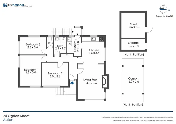 Floorplan of Homely house listing, 74 Ogden Street, Acton TAS 7320