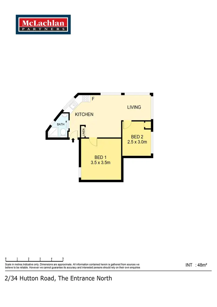 Floorplan of Homely unit listing, 1/34 Hutton Road, The Entrance North NSW 2261