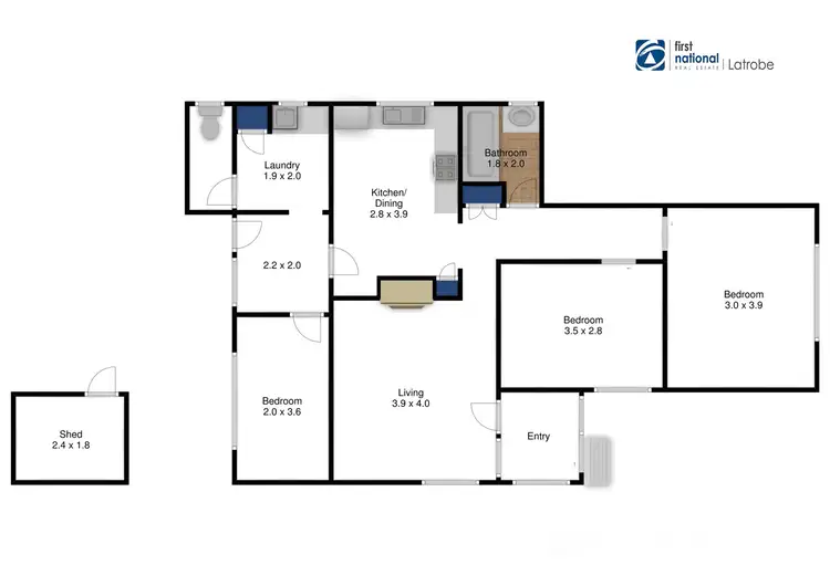Floorplan of Homely house listing, 10 Finlayson Crescent, Traralgon VIC 3844