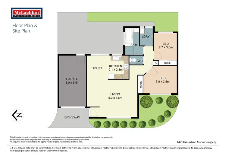 Floorplan of Homely villa listing, 8/8-10 McLachlan Avenue, Long Jetty NSW 2261