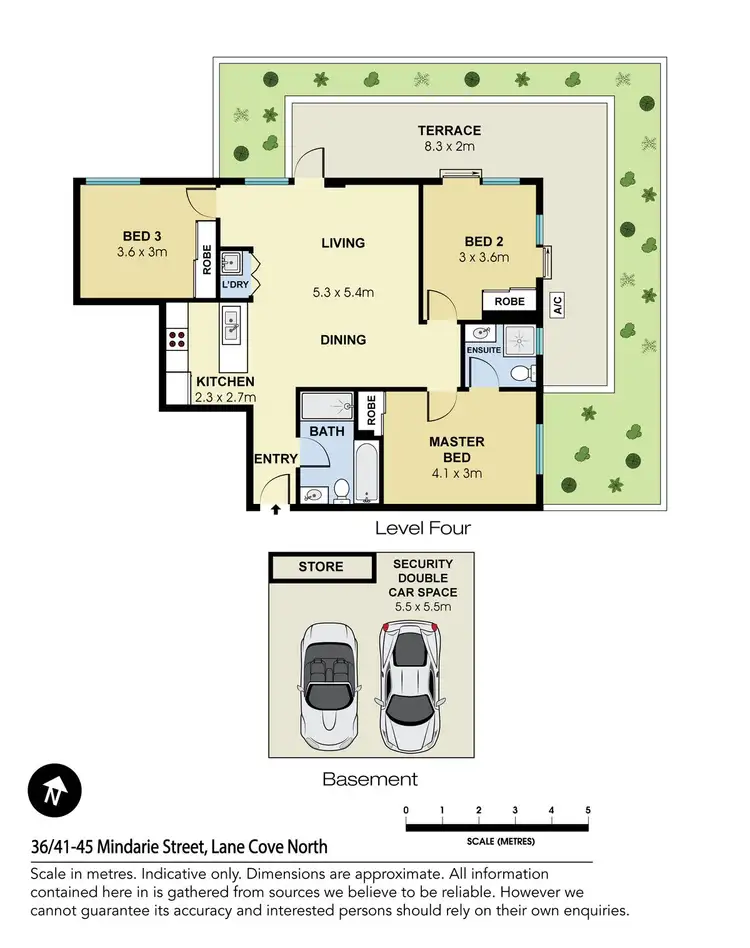 Floorplan of Homely apartment listing, 36/41-45 Mindarie Street, Lane Cove NSW 2066