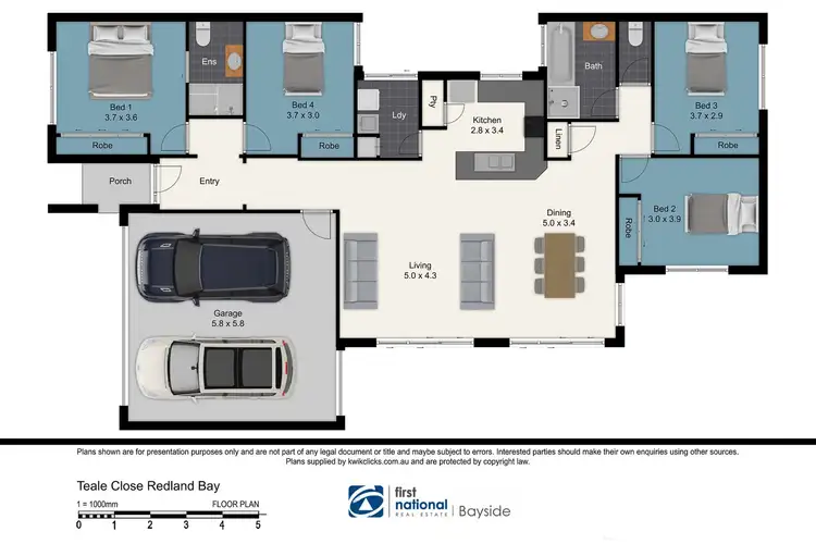 Floorplan of Homely house listing, 4 Teal Close, Redland Bay QLD 4165