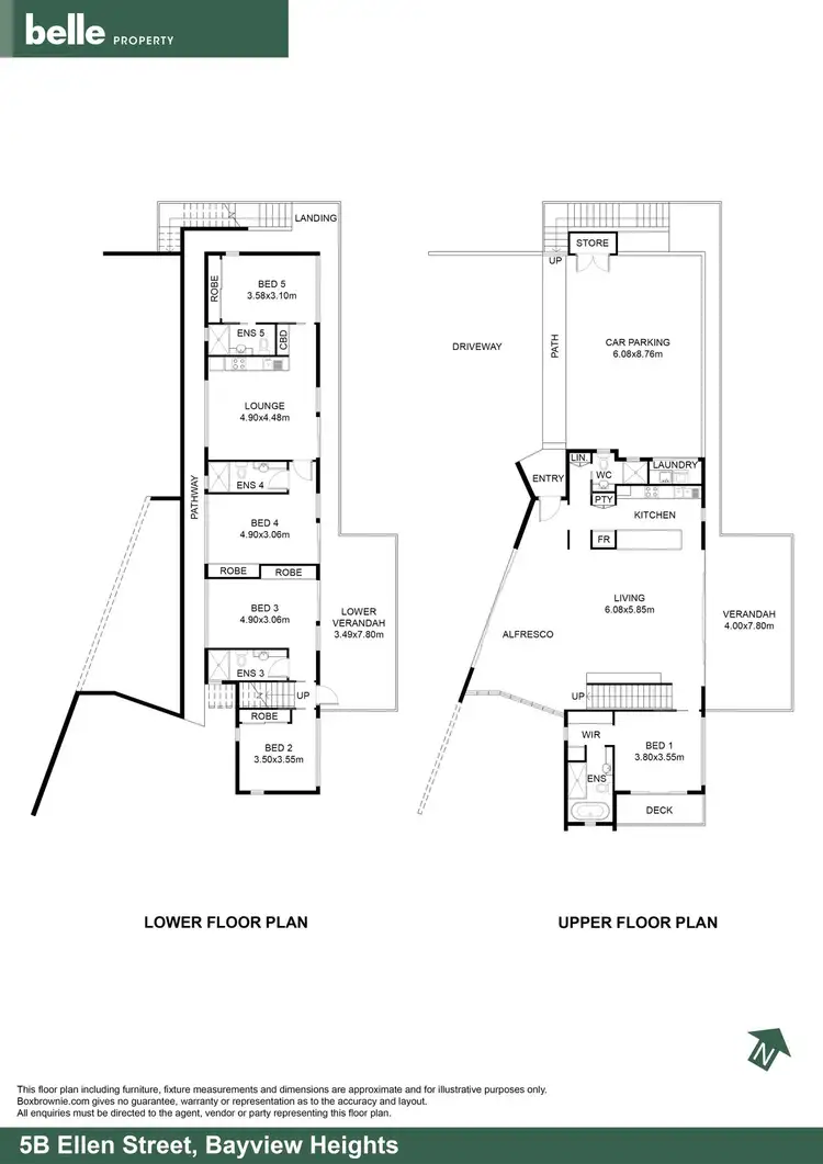 Floorplan of Homely house listing, 5b Ellen Close, Bayview Heights QLD 4868