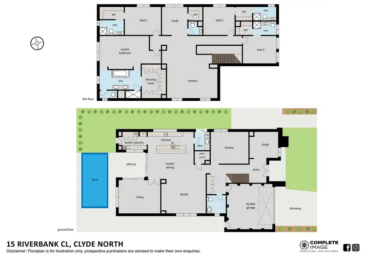 Floorplan of Homely house listing, 15 Riverbank Close, Clyde North VIC 3978