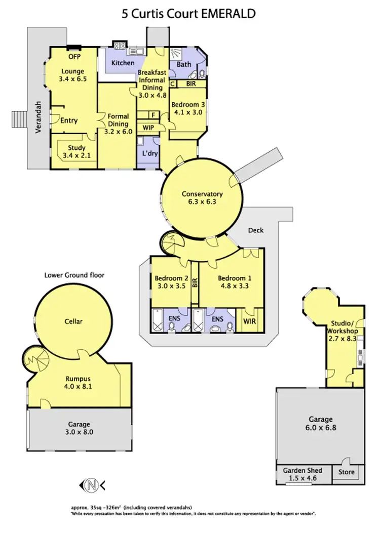 Floorplan of Homely house listing, 5 Curtis Road, Emerald VIC 3782
