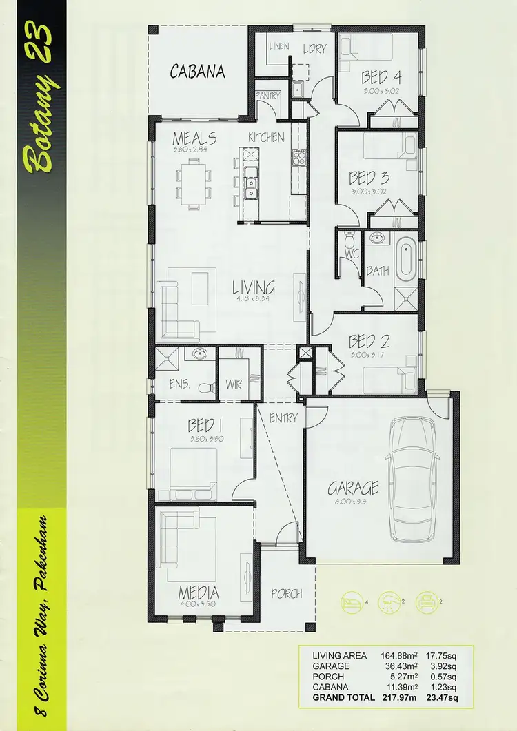 Floorplan of Homely house listing, 8 Corinna Way, Pakenham VIC 3810