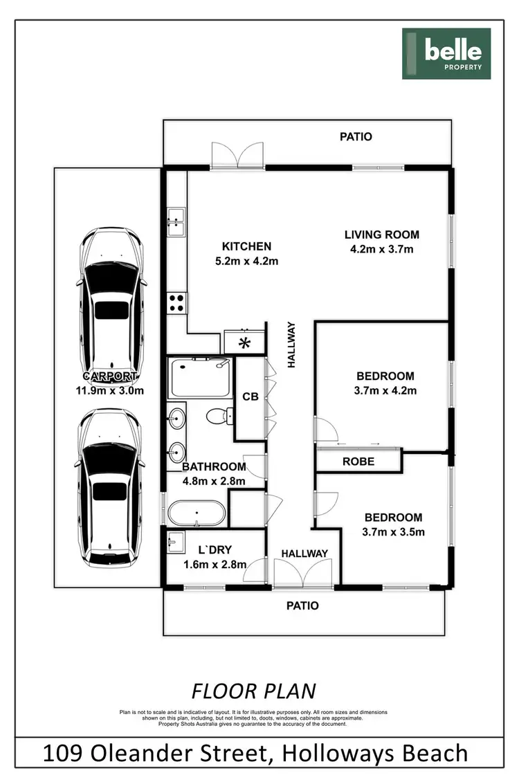 Floorplan of Homely house listing, 109 Oleander Street, Holloways Beach QLD 4878