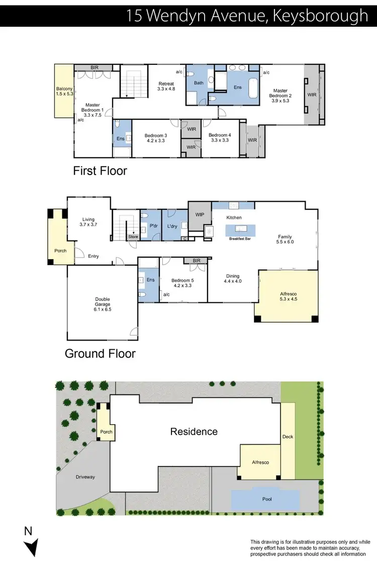 Floorplan of Homely house listing, 15 Wendyn Avenue, Keysborough VIC 3173