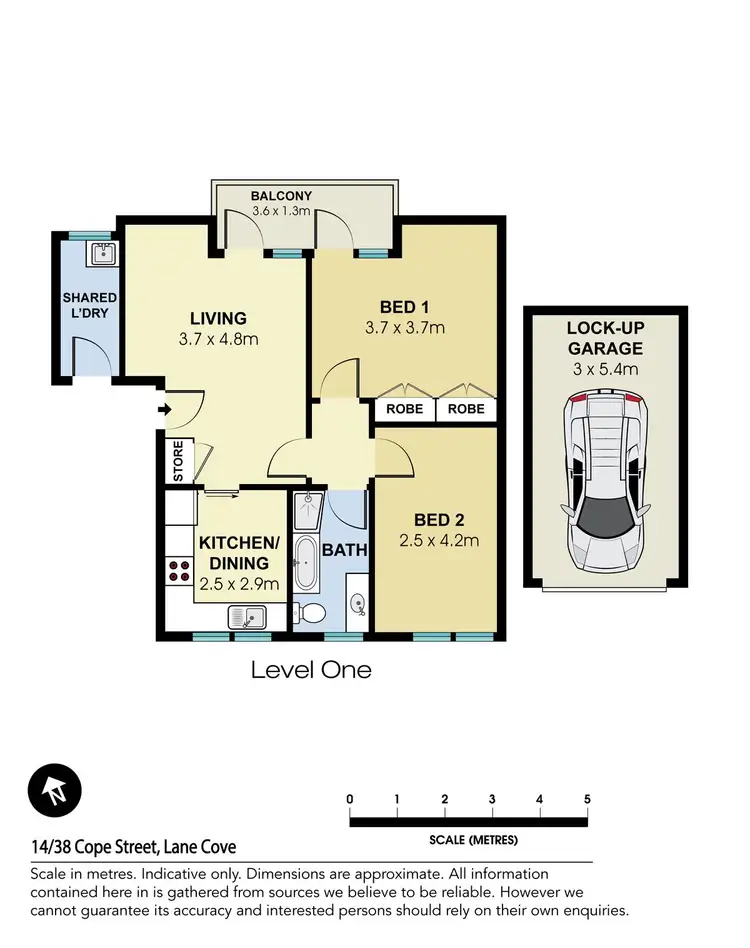 Floorplan of Homely apartment listing, 14/38 Cope Street, Lane Cove NSW 2066