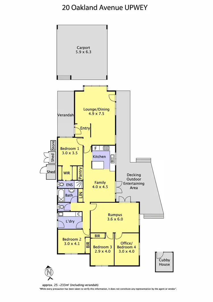 Floorplan of Homely house listing, 20 Oakland Avenue, Upwey VIC 3158