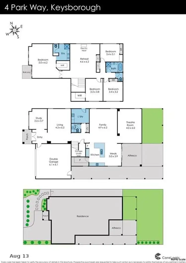 Floorplan of Homely house listing, 4 Park Way, Keysborough VIC 3173