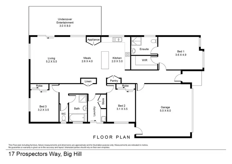 Floorplan of Homely house listing, 17 Prospectors Way, Big Hill VIC 3555