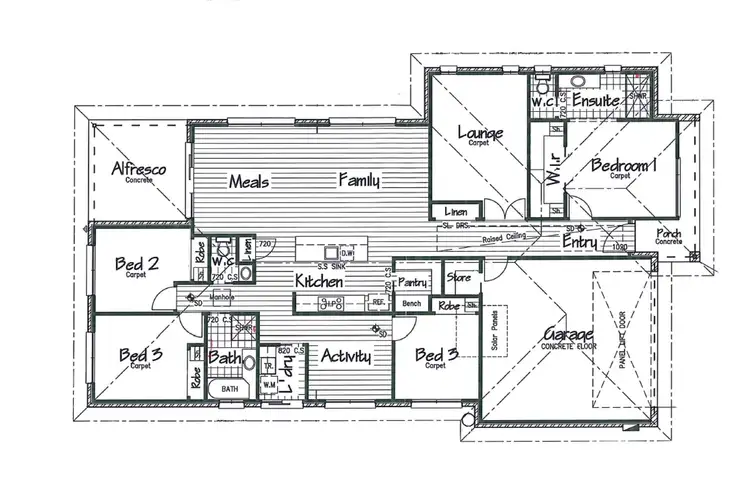 Floorplan of Homely house listing, 2 Claremont Drive, Irymple VIC 3498