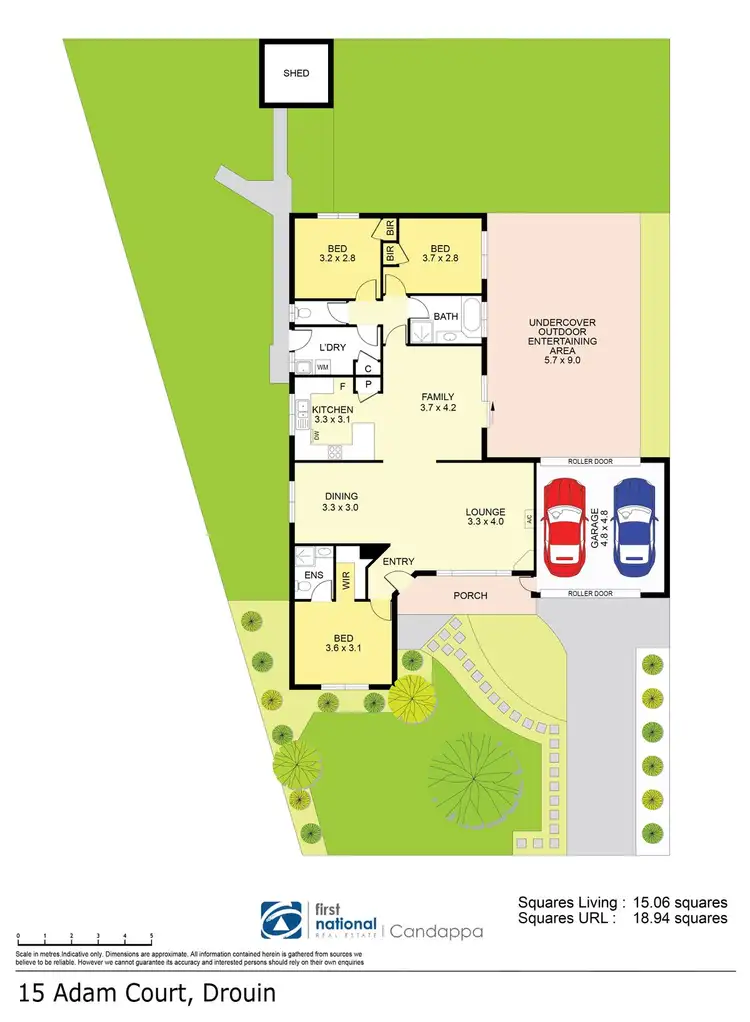 Floorplan of Homely house listing, 15 Adam Court, Drouin VIC 3818