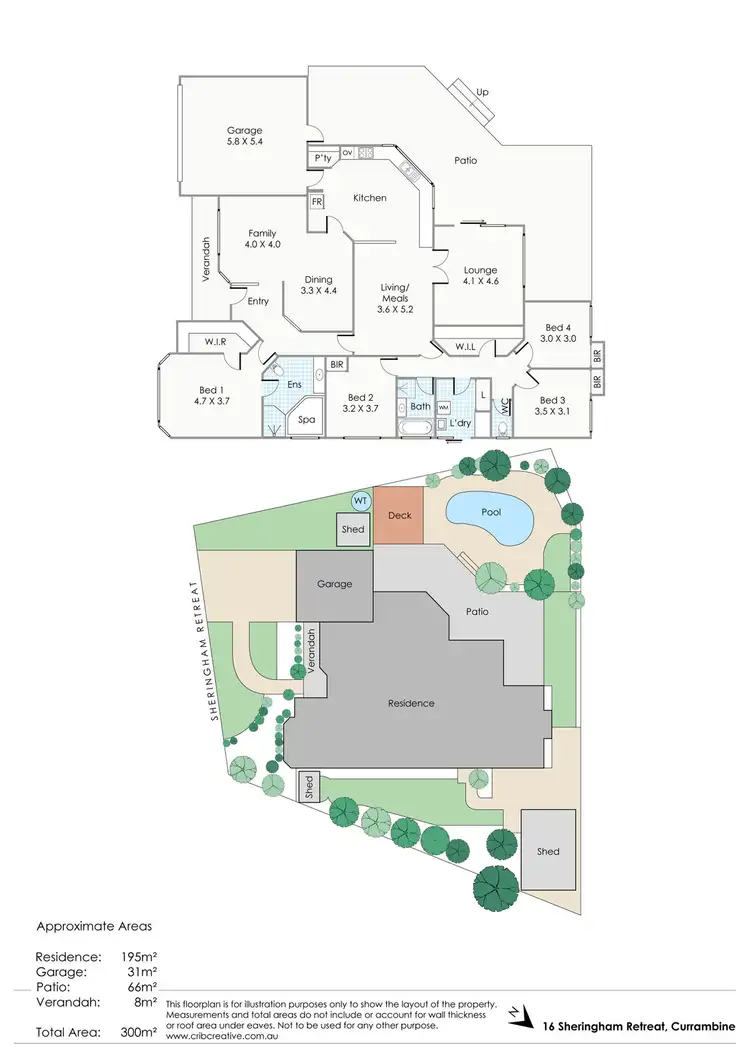 Floorplan of Homely house listing, 16 Sheringham Retreat, Currambine WA 6028