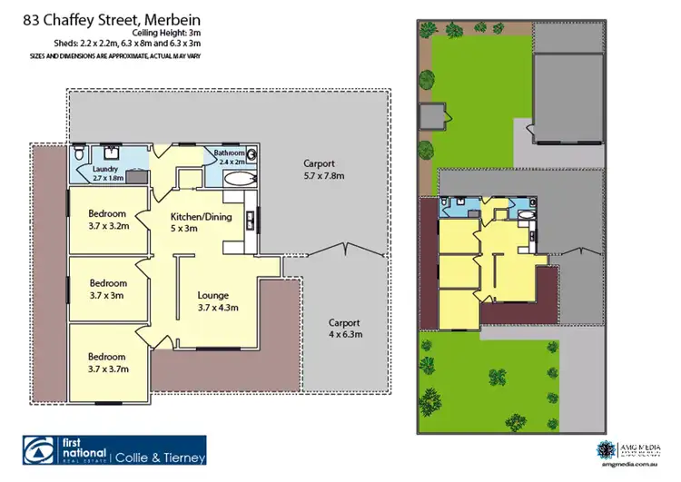 Floorplan of Homely house listing, 83 Chaffey Street, Merbein VIC 3505