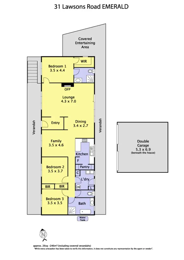Floorplan of Homely house listing, 31 Lawsons Road, Emerald VIC 3782