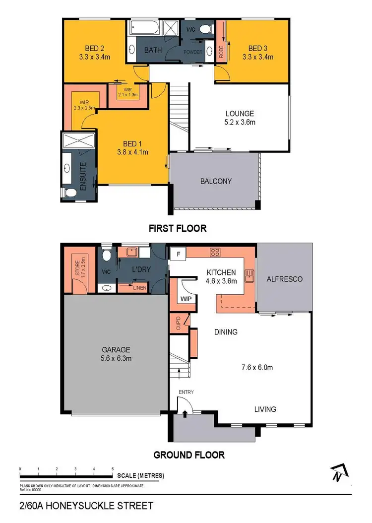 Floorplan of Homely house listing, 2/60A Honeysuckle Street, Ironbark VIC 3550