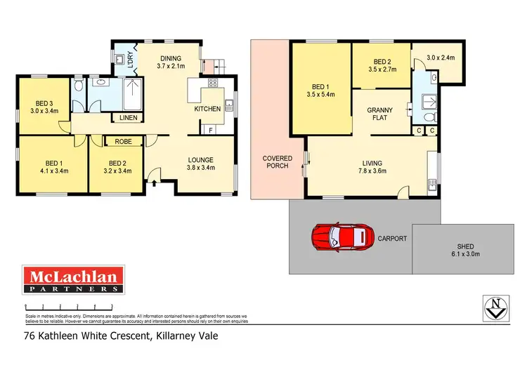 Floorplan of Homely house listing, 76 Kathleen White Crescent, Killarney Vale NSW 2261