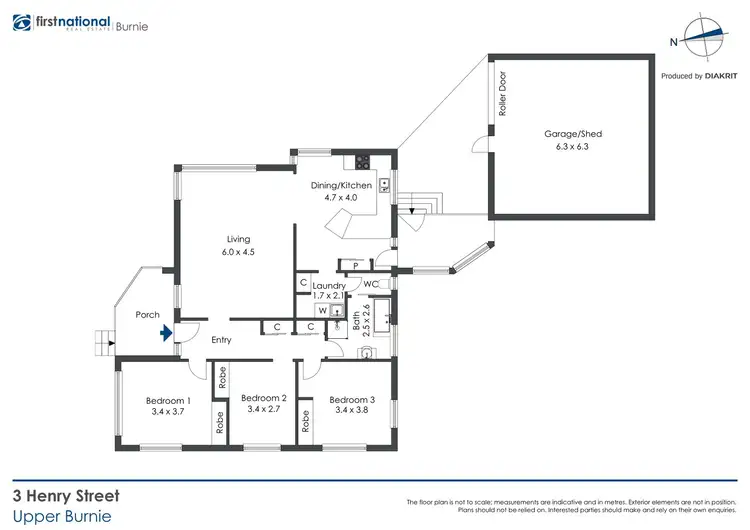 Floorplan of Homely house listing, 3 Henry Street, Upper Burnie TAS 7320