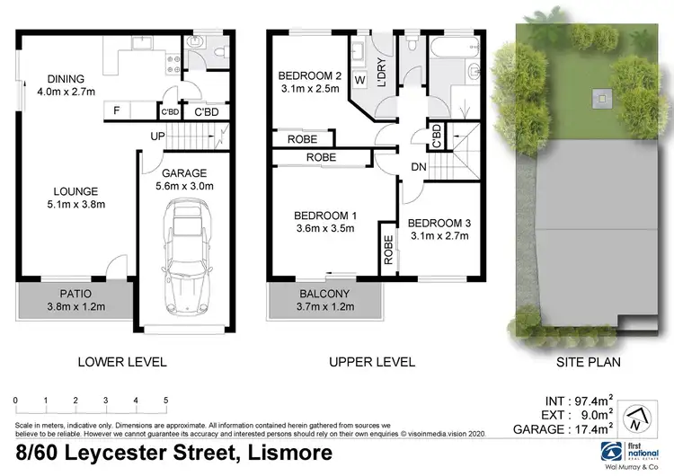 Floorplan of Homely unit listing, 8/60 Leycester Street, Lismore NSW 2480