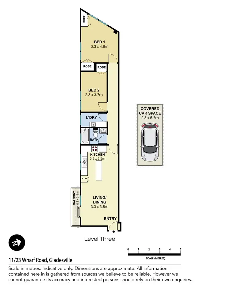 Floorplan of Homely apartment listing, 11/23 Wharf Road, Gladesville NSW 2111