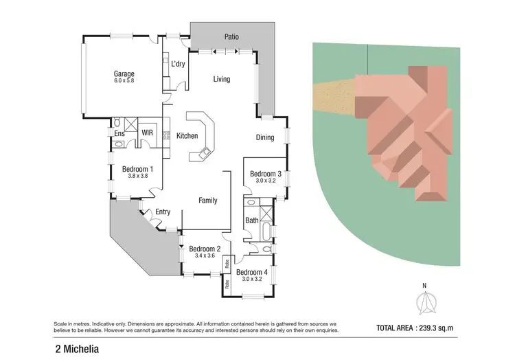 Floorplan of Homely house listing, 2 Michelia Close, Kirwan QLD 4817