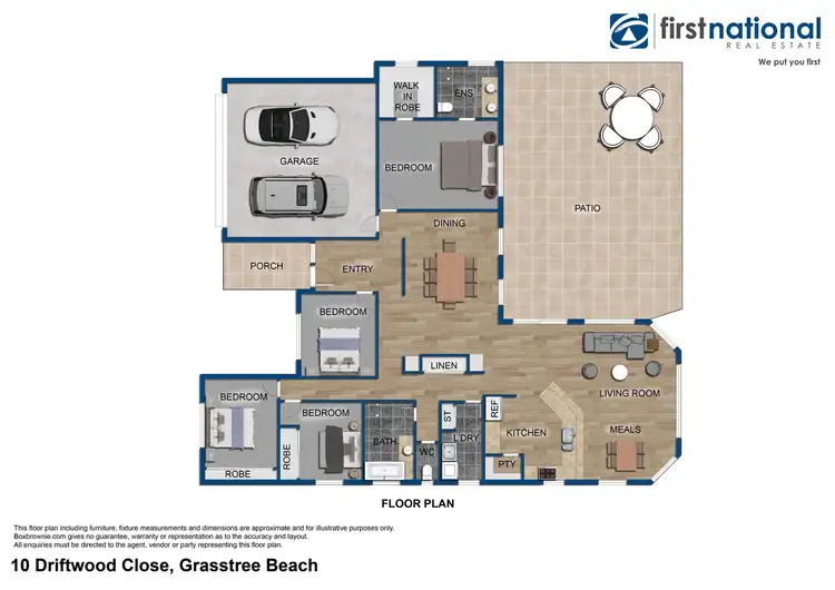 Floorplan of Homely house listing, 10 Driftwood Close, Grasstree Beach QLD 4740