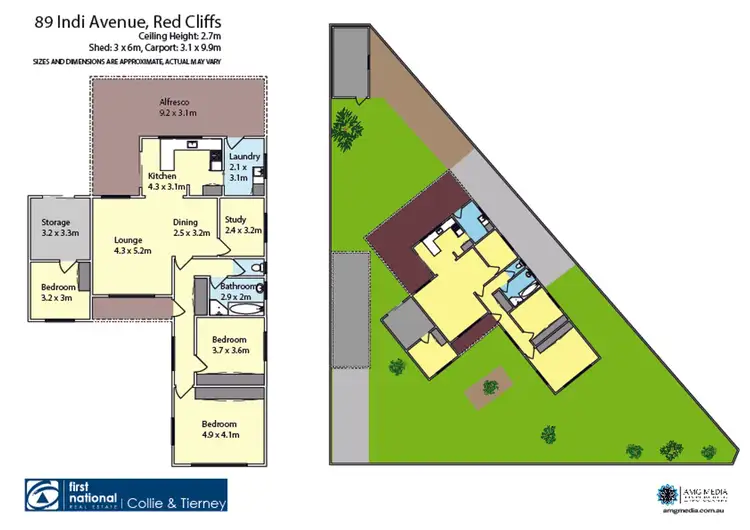 Floorplan of Homely house listing, 89 Indi Avenue, Red Cliffs VIC 3496
