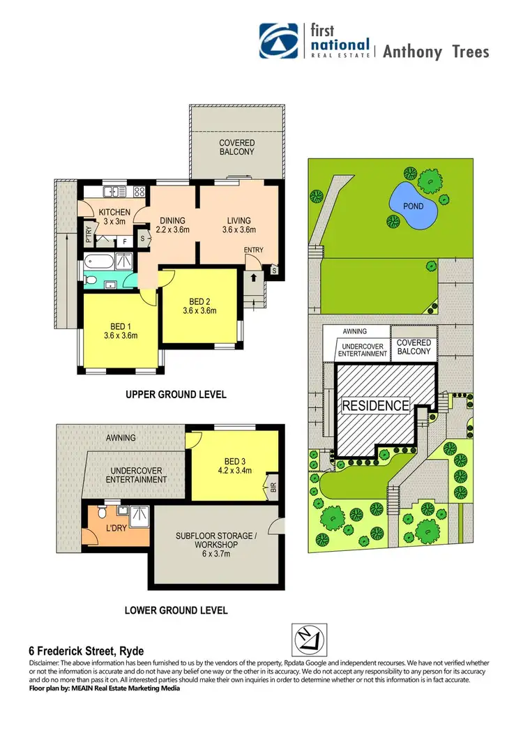 Floorplan of Homely house listing, 6 Frederick Street, Ryde NSW 2112